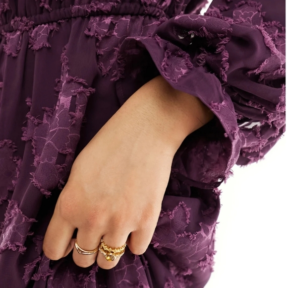 NWT ASOS | High Neck Jacquard Statement Maxi Dress 10/12/14 - Picture 3 of 10